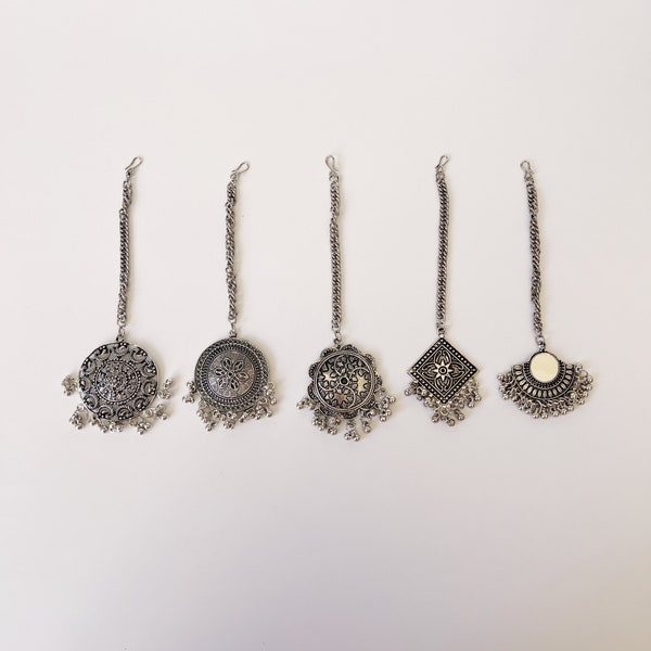 Maang tikka/oxidized Tikka/Boho Jewelry/Afgani Jewelry/Indian Jewelry/Matha patti/ Indian forehead jewelry