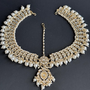 Kundan Head Band/Sheesh Phool /Indian Bridal Matha Patti/Sheesh patti/Matha phool/Kundan Indian Jewelry/Indian Bridal/Pakistani
