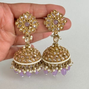 Antike Polki Kundan Jhumka / Stein Jhumka / indischer Schmuck / Pakistan / Punjabi Schmuck / Statement Ohrringe / Braut Ohrringe / Hochzeitskollektion
