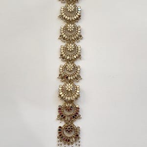 Mirror Kundan Choti /Braid Choti /Indian Bridal Choti /Kundan Hair accessories/Indian Wedding/Bridal Kundan Hair accessories, Mirror Jewelry