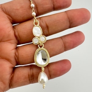 Small Gold Maang tikka/ Kundan Tikka/ Indian Jewelry/ Indian Wedding Jewelry/Pakistani Jewelry/ Jhoomer/Matha patti/ Indian forehead jewelry