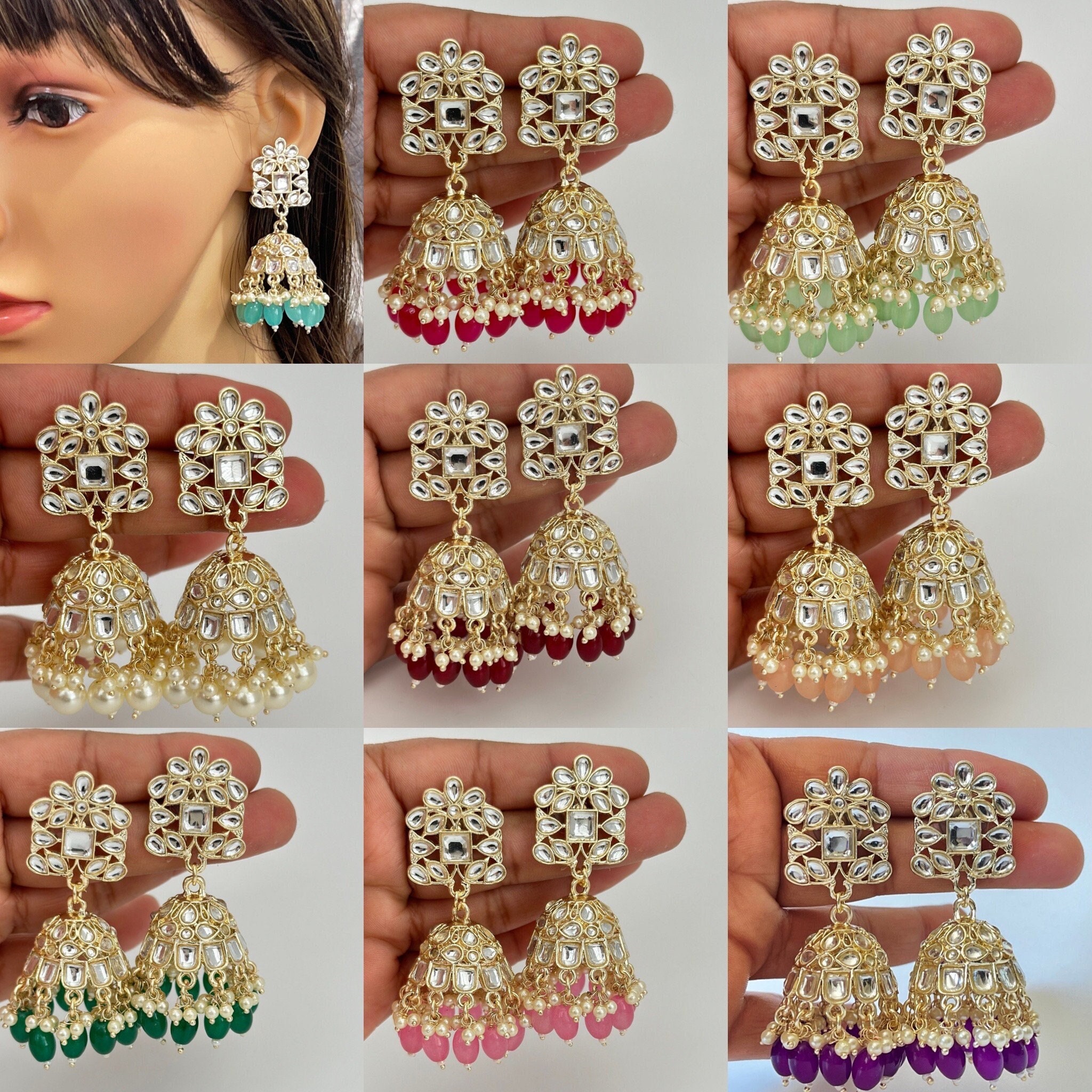 Match earrings for saree, suit, Kurti || #stylingtips || tips for earrings  - YouTube