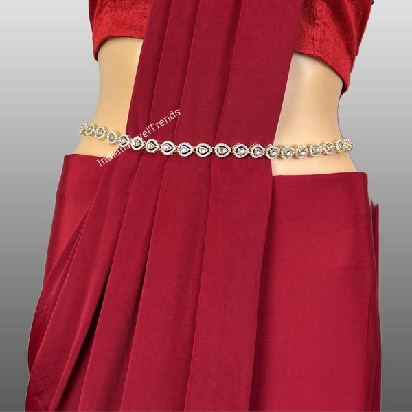 Kundan Belly Chain/Kundan Belly chain/Polki Belt/Indian waist belt/Kamarpatta/waist chain/jewelry belt/Kamarbandh/Kundan Belt