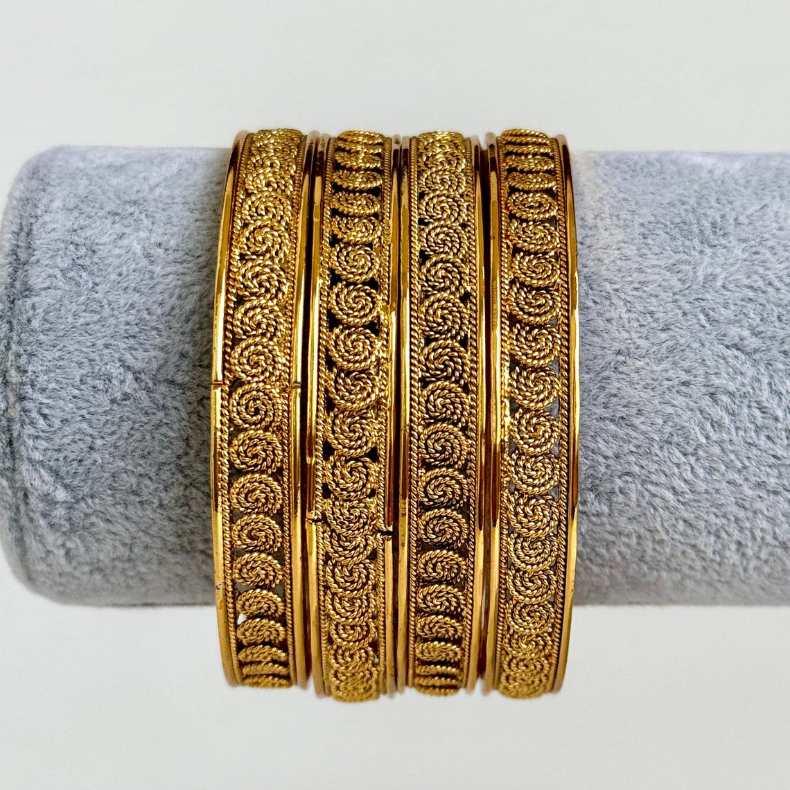 Indian Gold Bangles, Temple Jewelry, South Indian Bangles, Kada Bangles ...