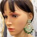 Bollywood Trendy Mirror Earrings/Mirror meenakari Chandbali/Indian Earrings/pearl Earring/Statement Earrings/bridal/Indian Wedding/Pakistani 