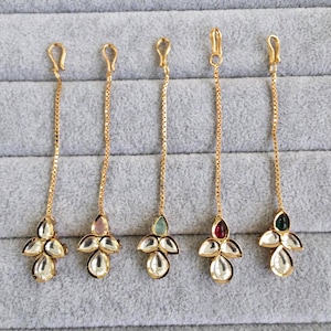Small Delicate Maang tikka/ Kundan Tikka/ Indian Jewelry/ Indian Wedding Jewelry/ Pakistani Jewelry/ Jhoomer/ Matha patti/forehead jewelry