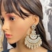 Bollywood Kundan Earrings/Indian Earrings/pearl Earring/Pakistani Earrings/Statement Earrings/Long chandelier/bridal earrings/Indian wedding 