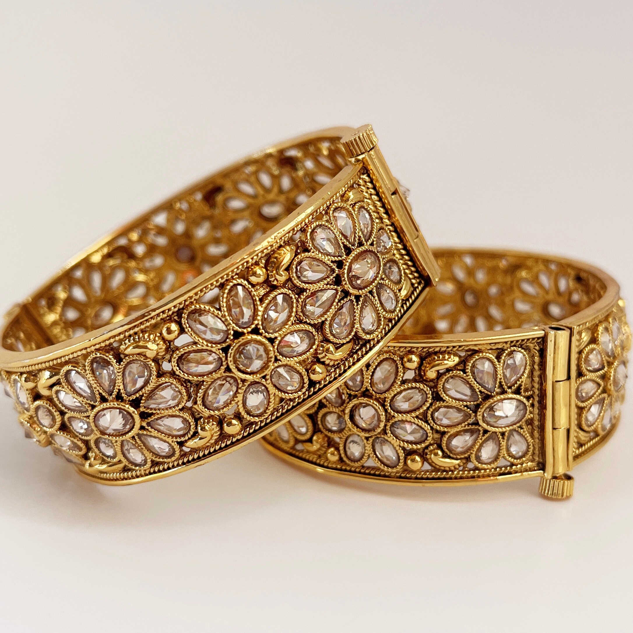 Polki Bangles Etsy Singapore