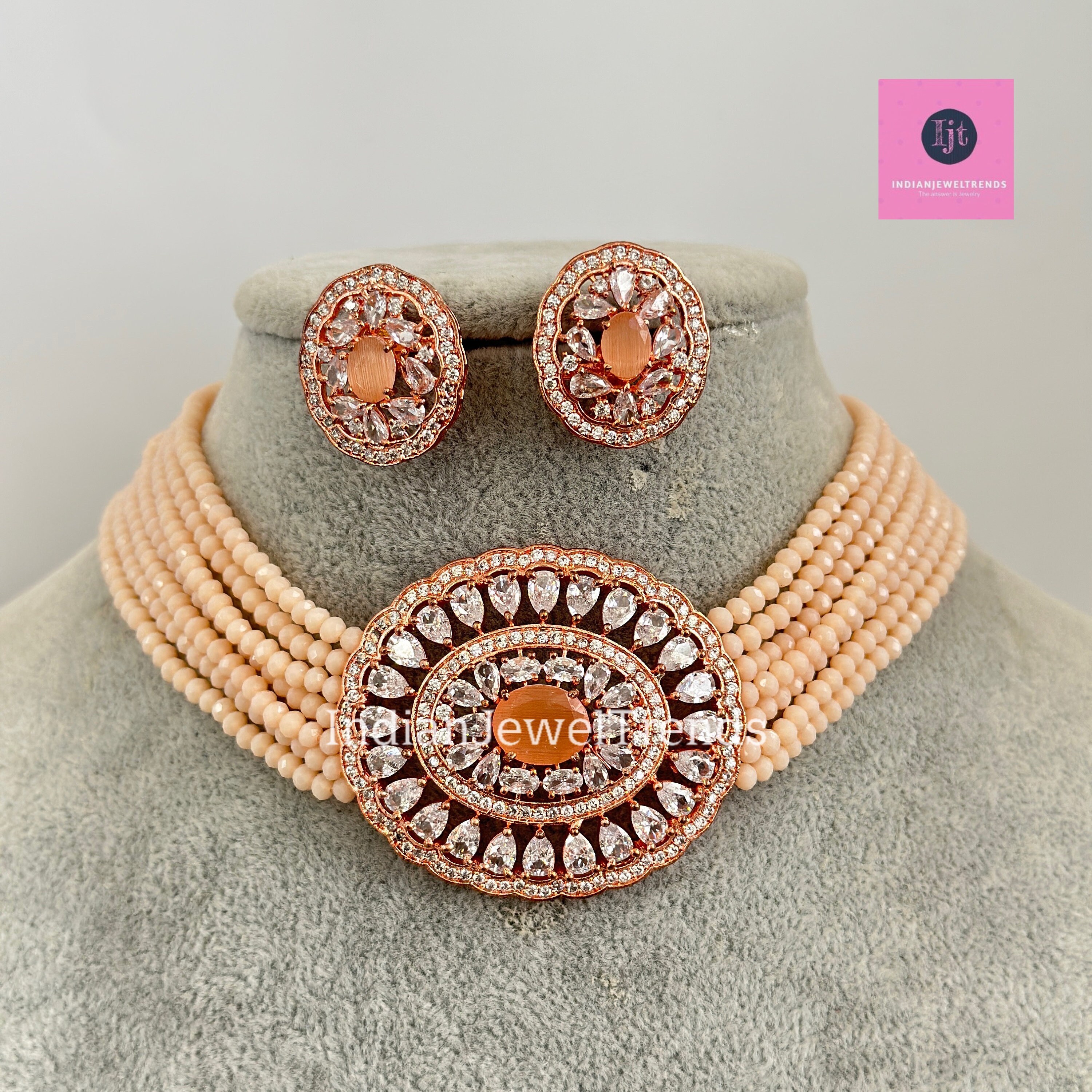 Peach Color Choker Etsy Australia