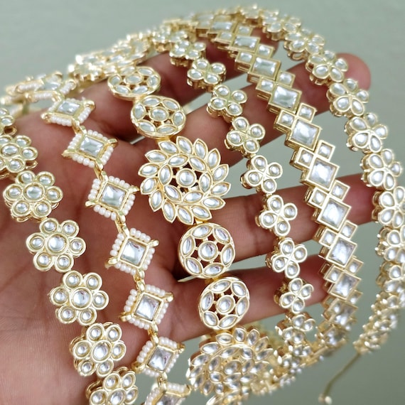 Kundan Head Band/hair Band /sheesh Phool Tikka/bridal Matha 