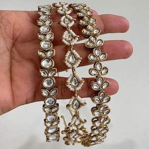 Kundan hoofdband/Sheesh Phool tikka/Indiase bruids Matha Patti/Sheesh patti/Matha phool/Kundan Indiase sieraden/Indiase bruidssieraden/Pakistaans
