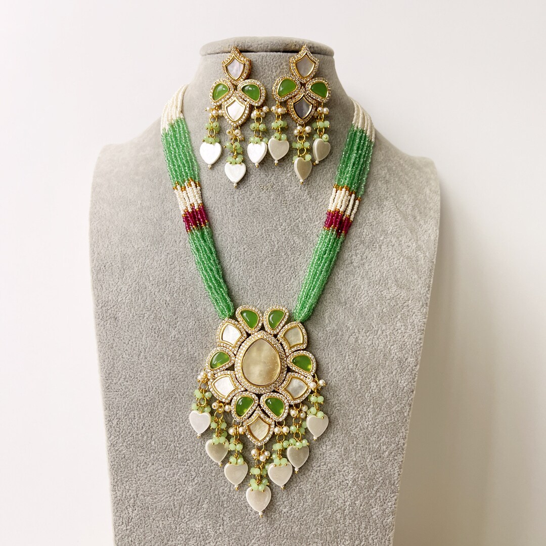 Mother of Pearl Long Bandhgala Set main image 0