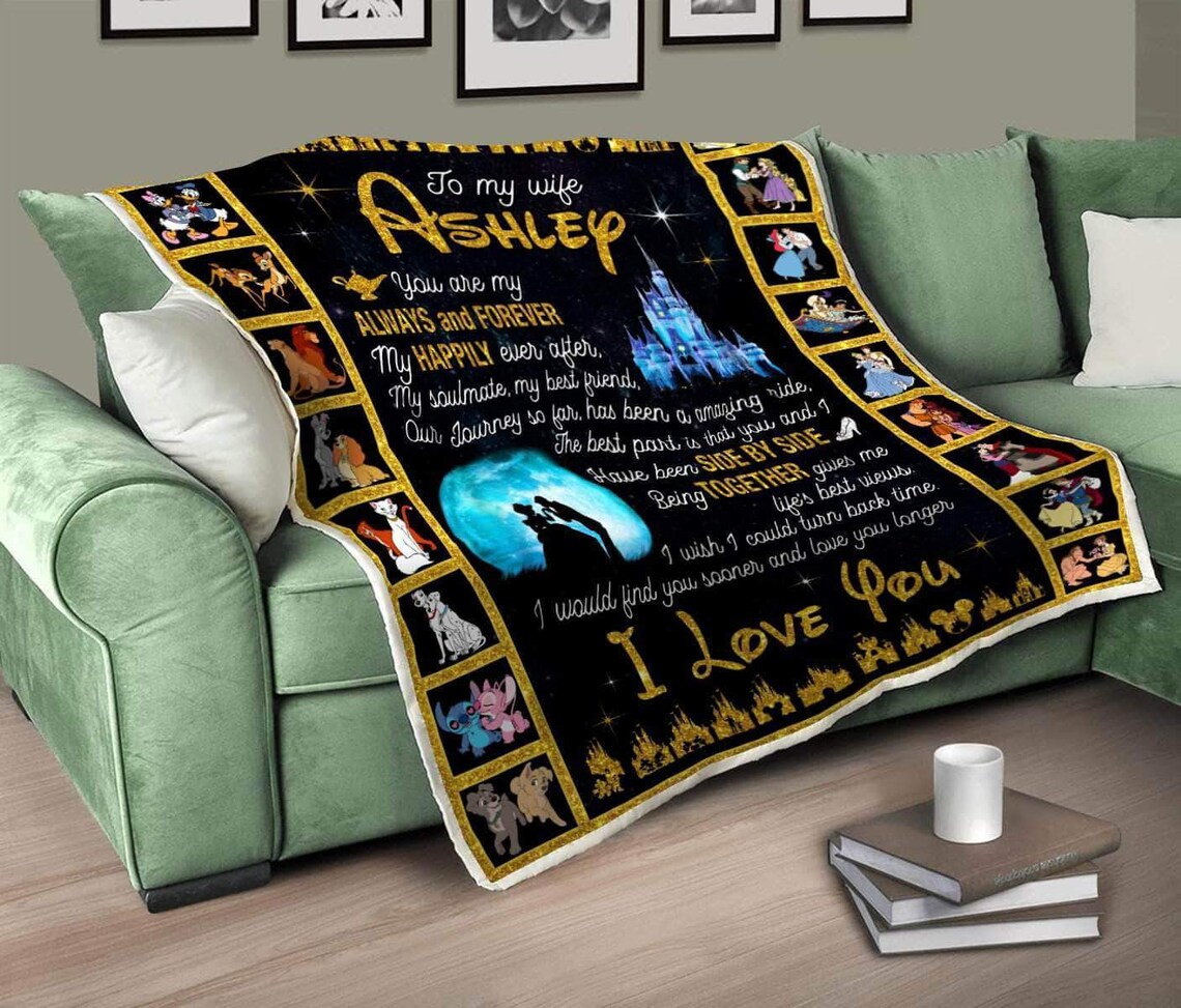 Handmade Personalized Custom DisneyFleece Blanket Disney Etsy