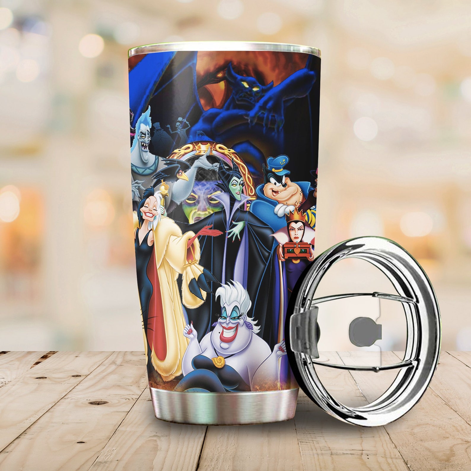 Custom Handmade Tumbler Disney Villains Disney Tumbler Gift Etsy