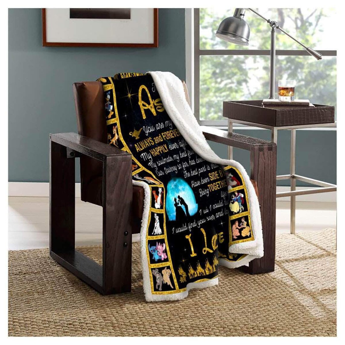 Handmade Personalized Custom DisneyFleece Blanket Disney Etsy