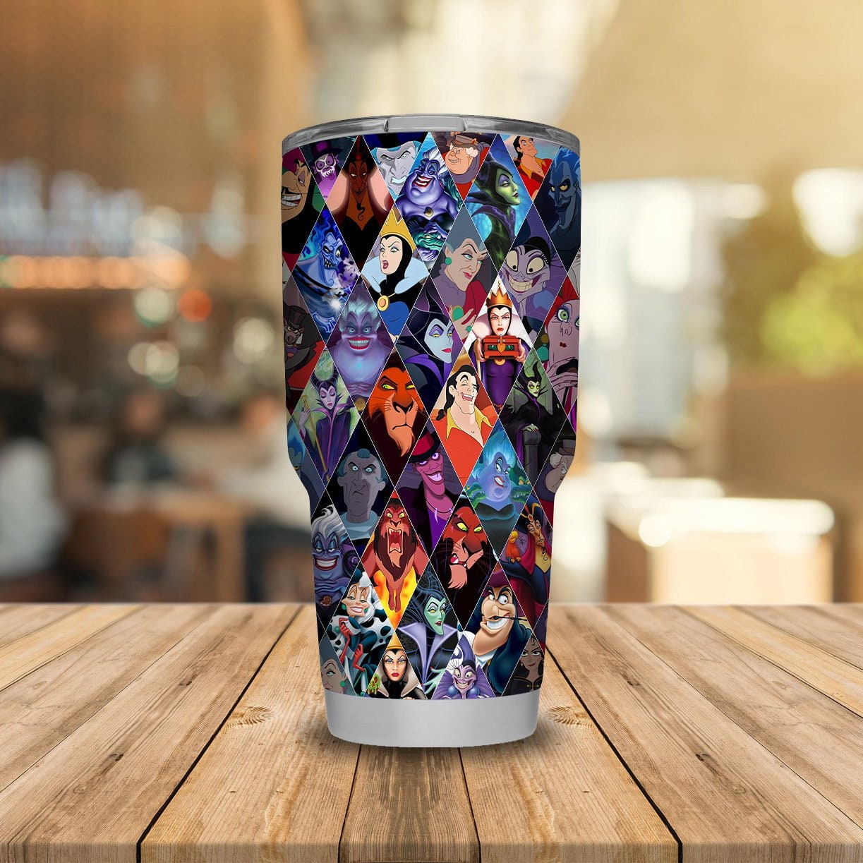 Custom Handmade Tumbler Disney Villains Disney Tumbler Gift Etsy