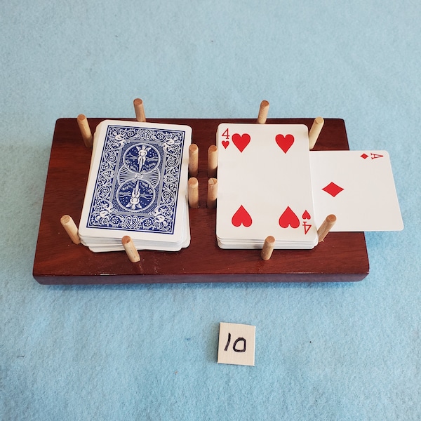 Wood Hand and Foot Card Tray Etsy