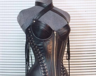 Corset Maleficent-Black net corset-Evil fairy corset-Fantasy Ball corset-Fairytale corset-Halloween corset-Hand crafted-Custom-CMal1