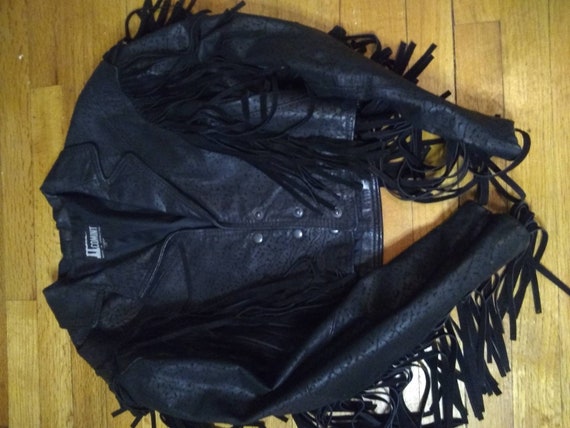 Vintage, Leather, Jacket, Black, Comint, Biker, m… - image 7
