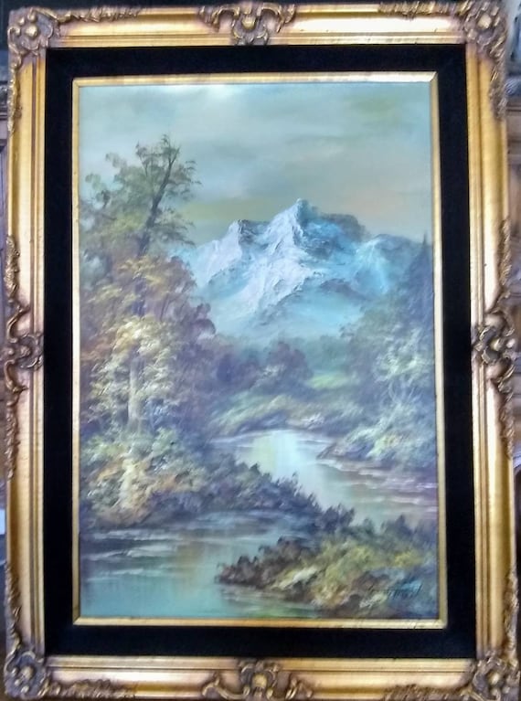 Outstanding Signed G. Whitman Mystery Artist Original Oil Painting