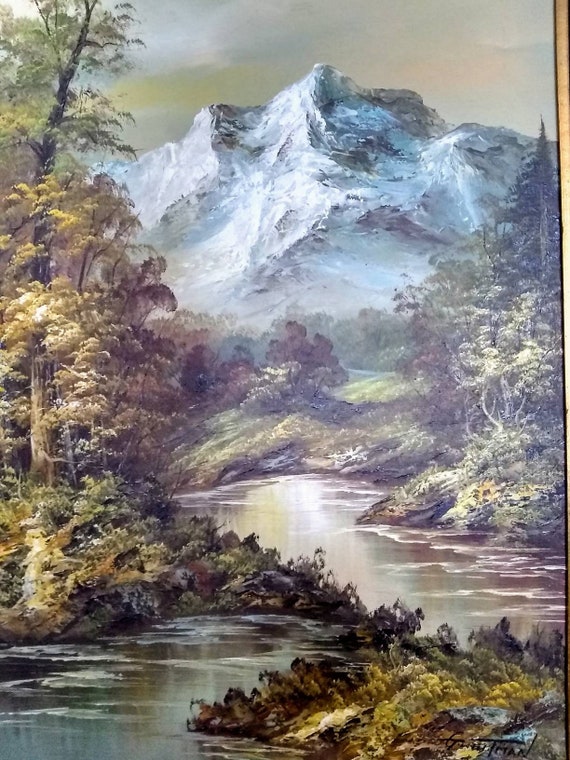 Outstanding Signed G. Whitman Mystery Artist Original Oil Painting