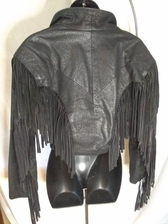 Vintage, Leather, Jacket, Black, Comint, Biker, m… - image 8