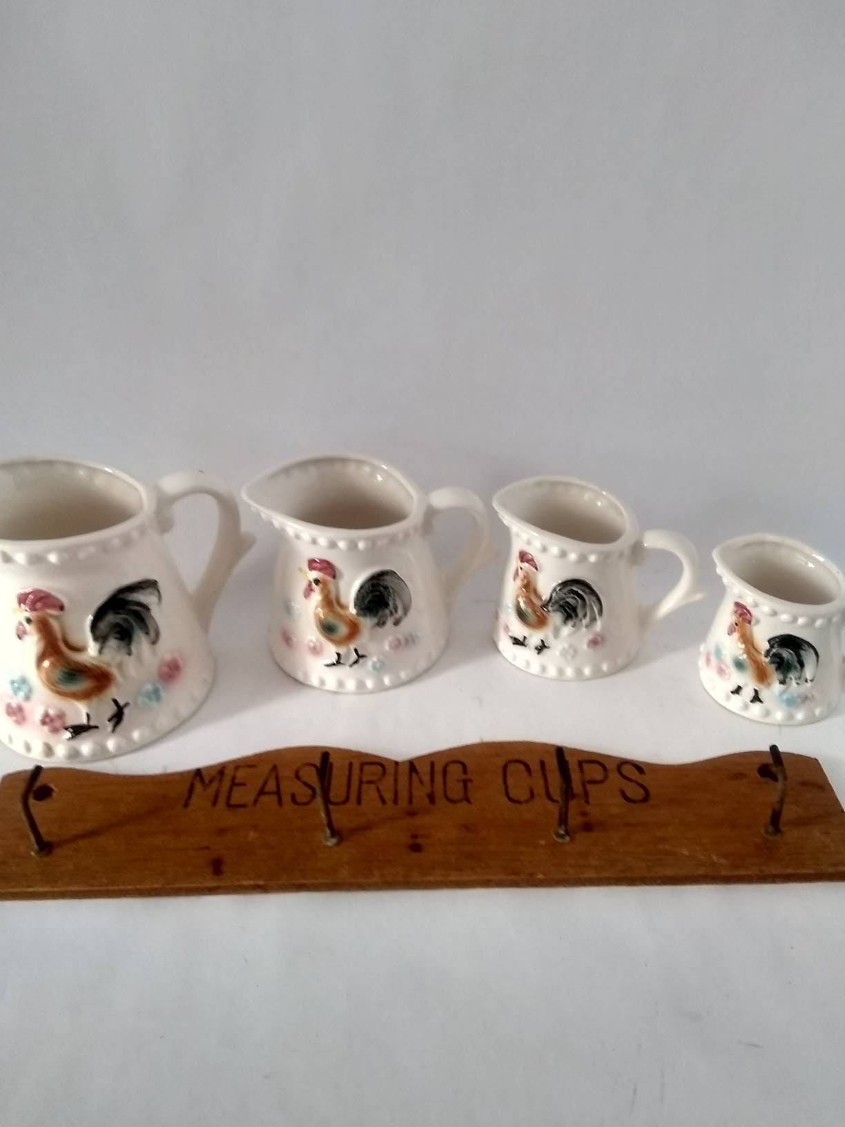 Ceramic chicken measuring cup with wooden handle - Measuring Cups & Spoons, Facebook Marketplace