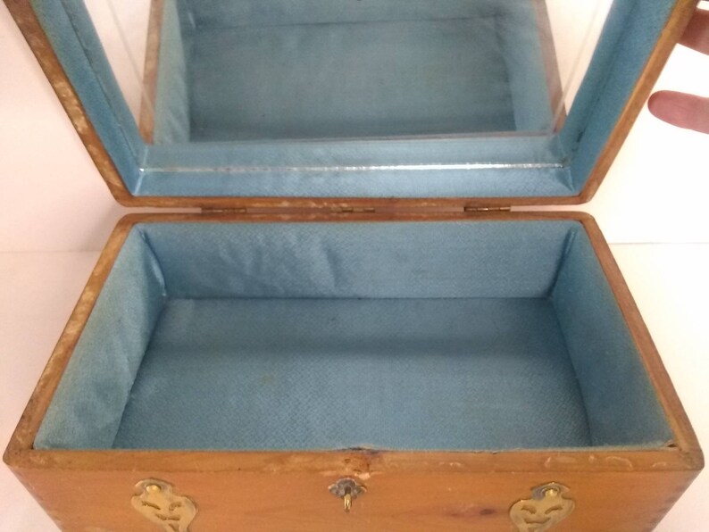 Vintage Cedar Jewelry Chest Etsy
