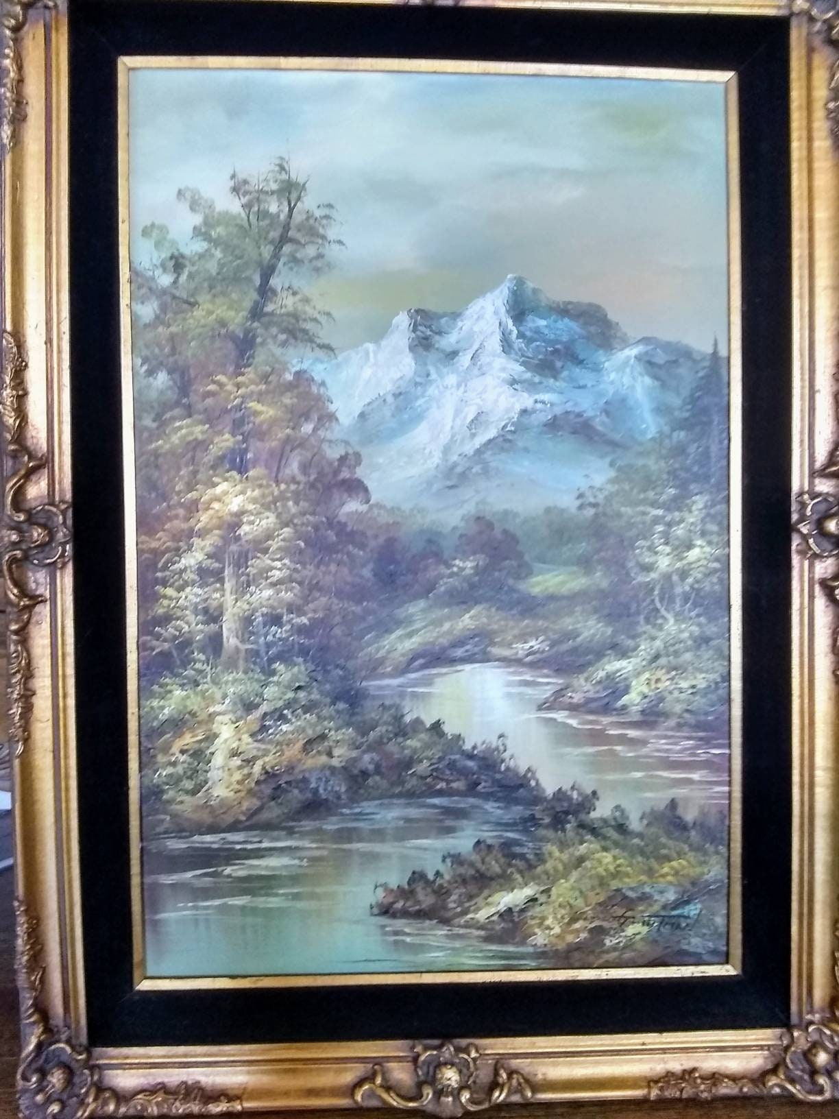 Outstanding Signed G. Whitman Mystery Artist Original Oil Painting