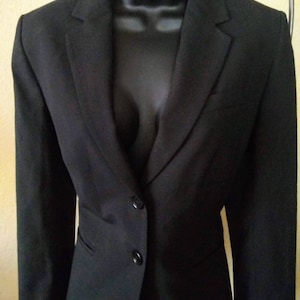 Banana Republic Black Blazer Business Jacket Size 10.