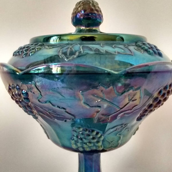 Carnival Glass Candy Dish Etsy