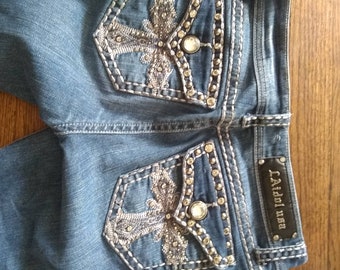 LA Idol Denim Capris Jeans Size 11 - Etsy