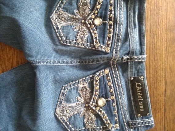 LA Idol Denim Capris Jeans Size 11 - Etsy