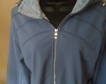 Zeroxposur Powder Blue Plush Lined Light Weight Ski Jacket Size Large