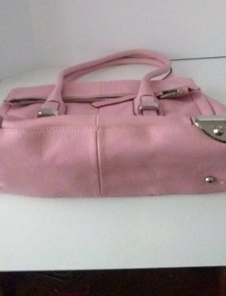 B. Makowsky Pink Leather Handbag Purse - Etsy