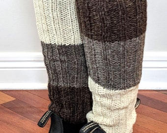 Hand Knit Leg Warmers - MADE TO ORDER