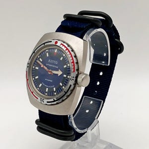 Wostok 2209 Barrel Amphibian Vintage Mechanical Wristwatch USSR Serviced Watch