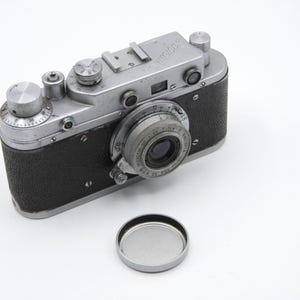 Zorky-C Zorkiy-S + Industar-50 3.5 /50 Vintage Photo Camera M39 in Original Leather Case USSR KMZ
