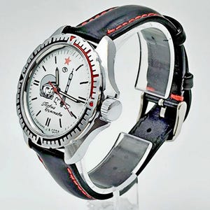 Wostok 2409 Gagarin Rocket Vintage Mechanical Wristwatch USSR Serviced Watch