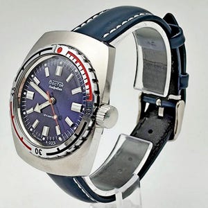 Wostok 2209 Barrel Amphibian Vintage Mechanical Wristwatch USSR Serviced Watch