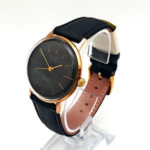 POLJOT 2209 De Luxe Ultra Slim AU20 Vintage Wristwatch USSR Serviced Watch