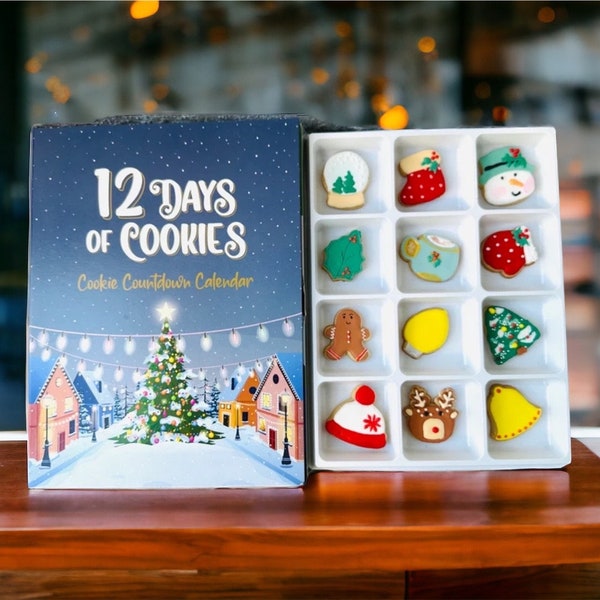 Festive Sugar Cookie Advent: 12  Days Countdown to Christmas Delights