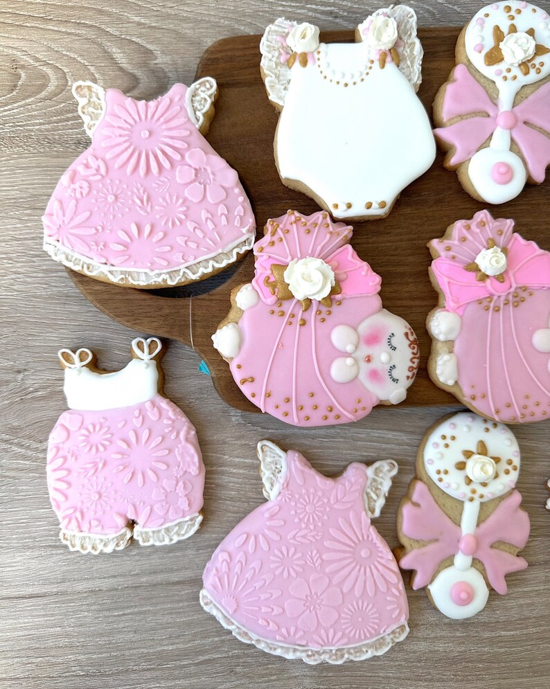 Pretty in Pink Deluxe Baby Shower Sugar Cookie Assortment Etsy