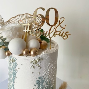 Fabelhafter alles Gute zum Geburtstag Acryl Kuchen Topper