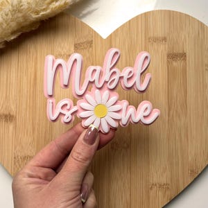 Ciondolo per torta di compleanno Daisy One