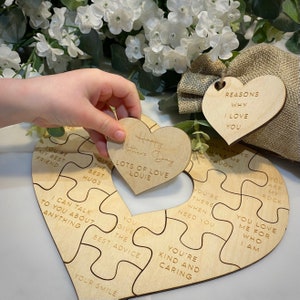 Personalised Wooden Mothers Day Jigsaw Cards Keepsake Gift Handmade