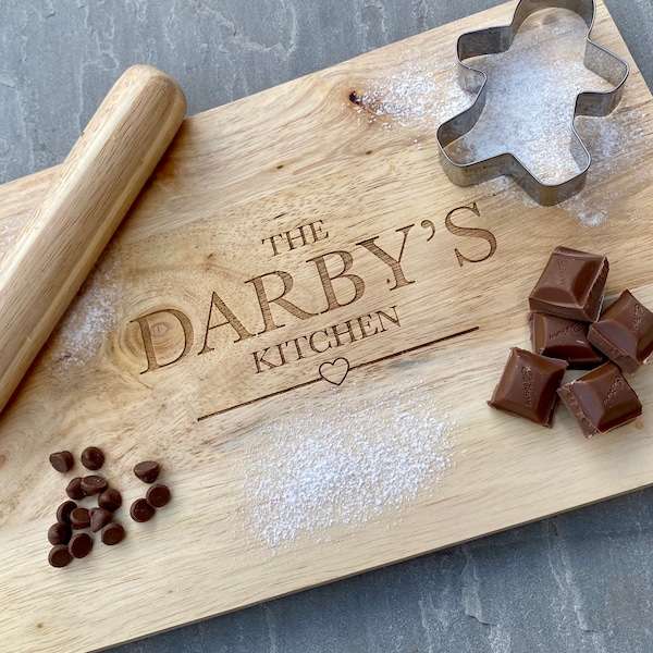 Wooden Personalised Engraved Chopping Serving Board