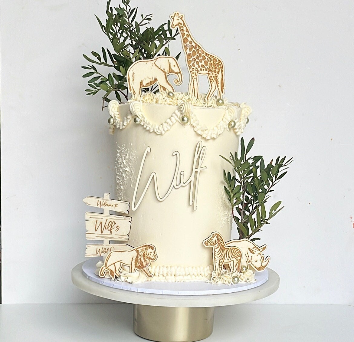 Cake topper décoration de gâteau personnalise en bois macreationperso