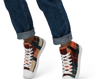 Men’s high top canvas shoes