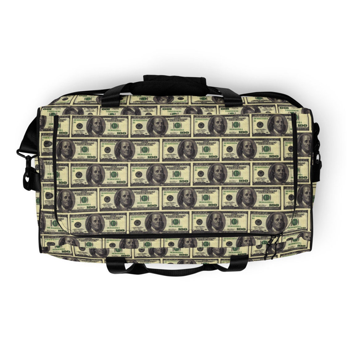 100 Dollar's Duffle bag Etsy
